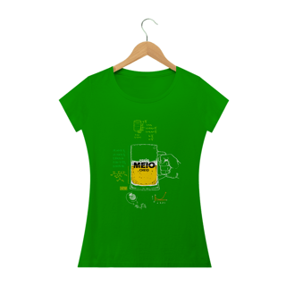 Nome do produto Camiseta Baby Long - Meio cheio ou meio vazio