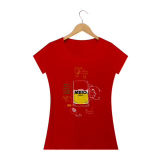 Nome do produto Camiseta Baby Long - Meio cheio ou meio vazio