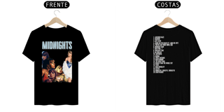 Nome do produto taylor swift midnights tshirt