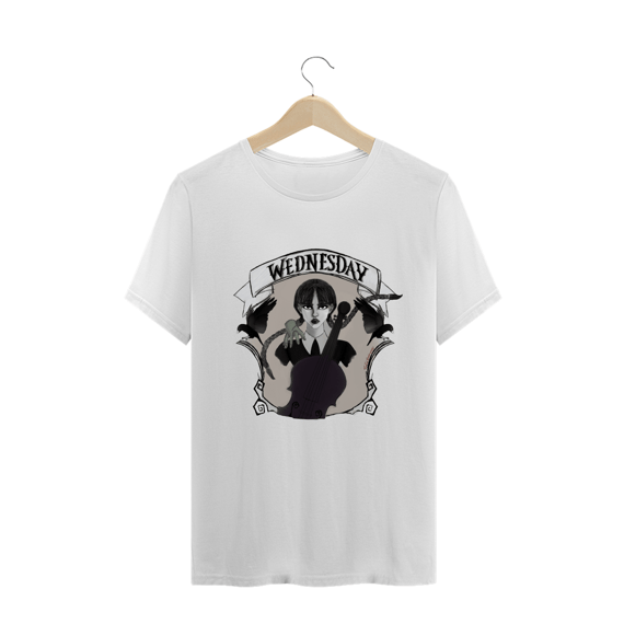 Camiseta Wandinha - Arte By: Paula Rodrigues 