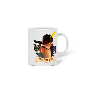 Nome do produto Caneca Gato de Botas - The Last Wish - Arte by: @digitaldascaverna