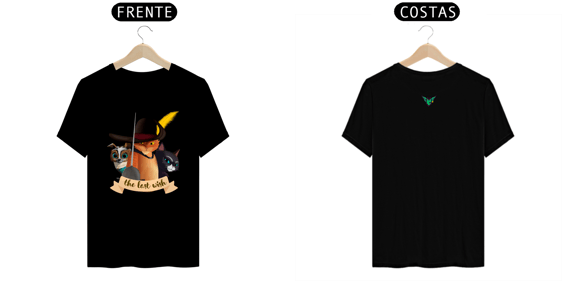 Camiseta Gato de Botas - The Last Wish - Arte by: @digitaldascaverna