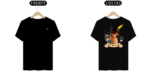 Camiseta Gato de Botas - The Last Wish - Arte by: @digitaldascaverna