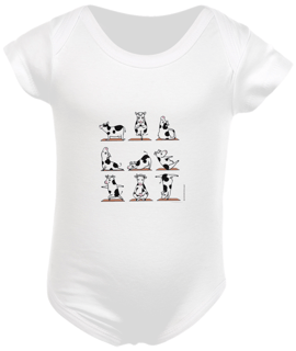 Nome do produto Body Infantil Yoga Cow - Vaca - Um olhar feminino no AGRO