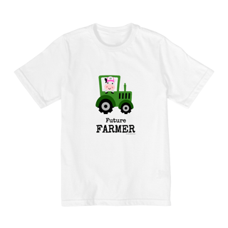 Nome do produto Camiseta Infantil (2 a 8 anos) Futura Fazendeira #umolharfemininonoagro