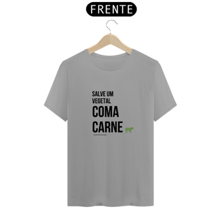 Nome do produto T-shirt Salve um Vegetal: #comacarne