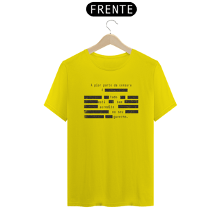 Nome do produto Camiseta - A pior parte da CENSURA