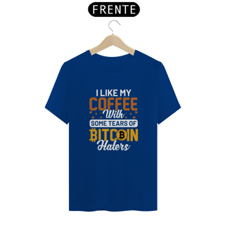 Nome do produto Camiseta - I Like My Coffe BITCOIN