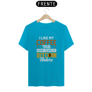 Nome do produto Camiseta - I Like My Coffe BITCOIN