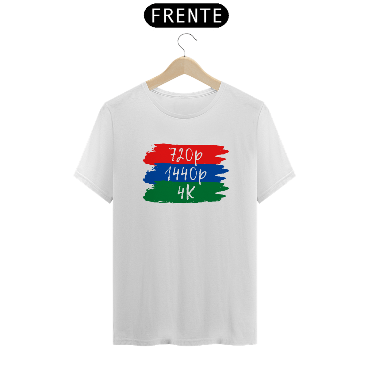 Nome do produto: Camiseta - 720p vs 1440p vs 4k