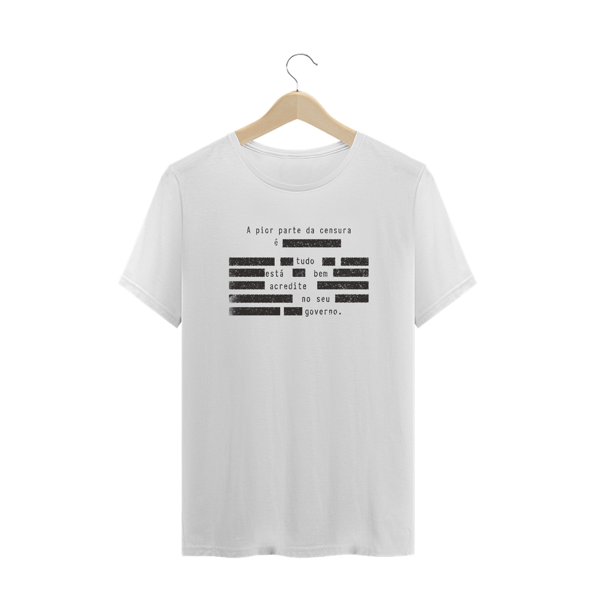 Nome do produto: Camiseta PLUS SIZE - A pior parte da CENSURA
