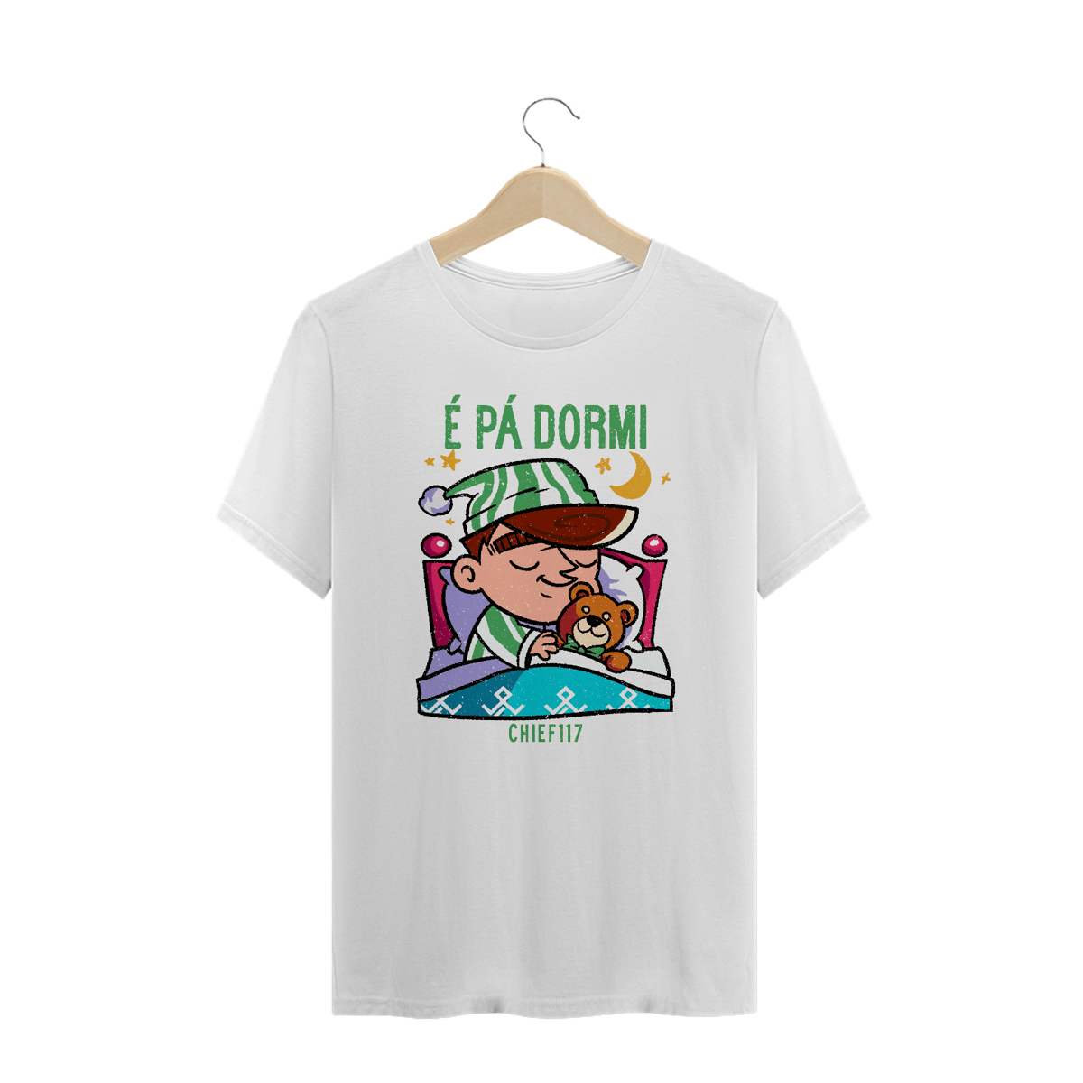 Nome do produto: Camiseta PLUS SIZE - É PÁ DORMI