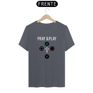 Nome do produto Camiseta - Pray & Play PS