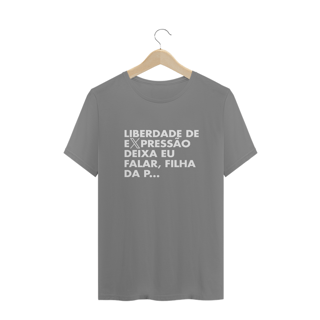 Nome do produto Camiseta PLUS SIZE - Liberdade de expressão, deixa eu falar #1