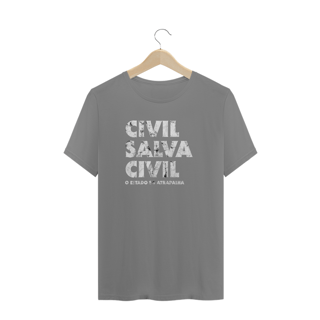 Nome do produto Camiseta PLUS SIZE - Civil salve civil