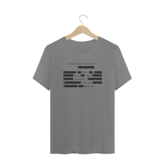 Nome do produto Camiseta PLUS SIZE - A pior parte da CENSURA