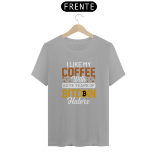 Nome do produto Camiseta - I Like My Coffe BITCOIN