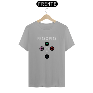 Nome do produto Camiseta - Pray & Play PS