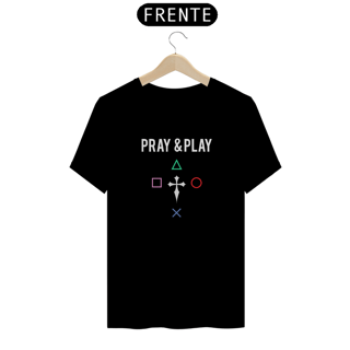 Nome do produto Camiseta - Pray & Play PS
