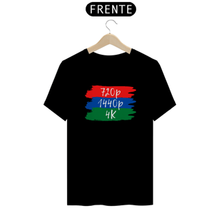 Nome do produto Camiseta - 720p vs 1440p vs 4k