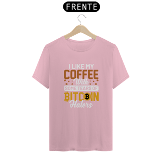 Nome do produto Camiseta - I Like My Coffe BITCOIN