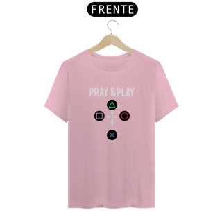 Nome do produto Camiseta - Pray & Play PS