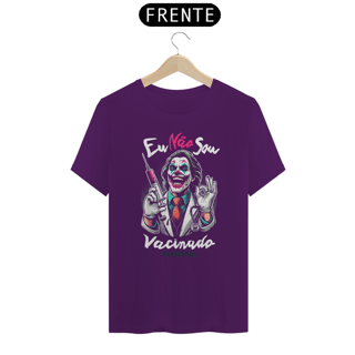 Nome do produto Camiseta - Eu não sou vacinado, coringado