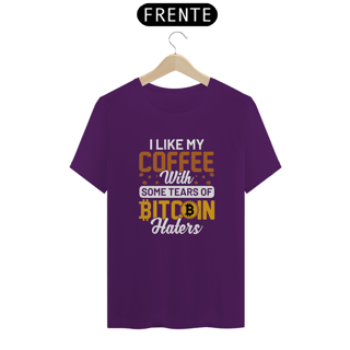 Nome do produto Camiseta - I Like My Coffe BITCOIN
