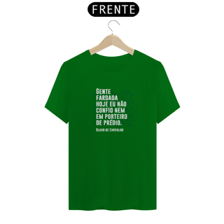 Nome do produto Camiseta - Não confio em gente fardada
