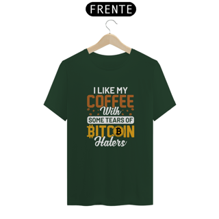 Nome do produto Camiseta - I Like My Coffe BITCOIN
