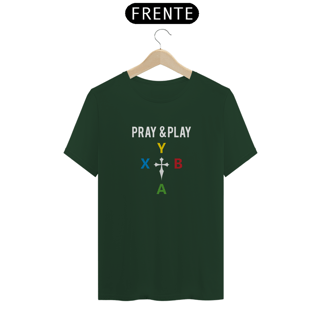 Nome do produto Camiseta - Pray & Play