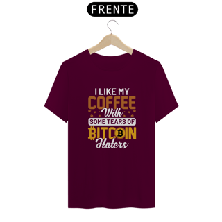 Nome do produto Camiseta - I Like My Coffe BITCOIN