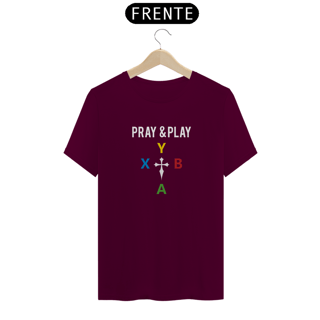 Nome do produto Camiseta - Pray & Play
