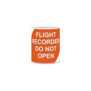 Nome do produto Caneca Caixa Preta - Flight Recorder