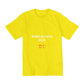 Nome do produto Camiseta infantil 1- Rumo ao Hexa 2026