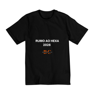 Nome do produto Camiseta infantil 1- Rumo ao Hexa 2026