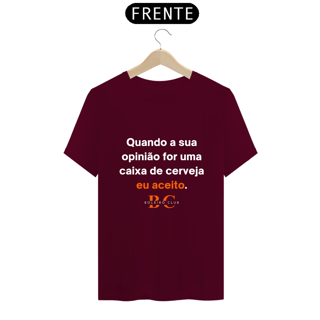 Nome do produto Camiseta - Quando a sua opinião