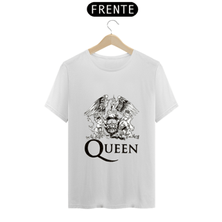 Nome do produto Camiseta - Queen logo preto e branco