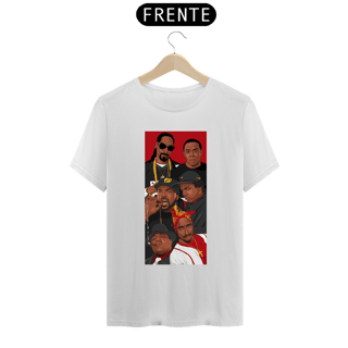 Nome do produto Camiseta grandes nomes do rap - Snoop Dog, 2pac