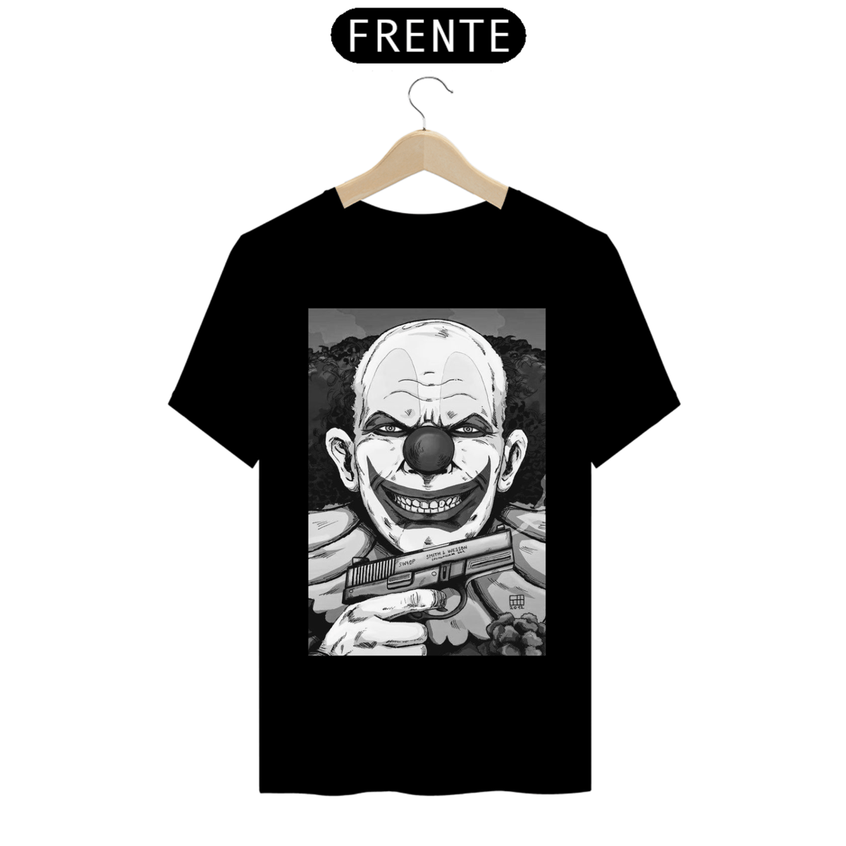 Nome do produto: Camisa Palhaço sorrindo