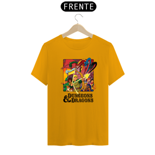 Nome do produtoCamiseta Caverna do Dragão logo preto varias cores
