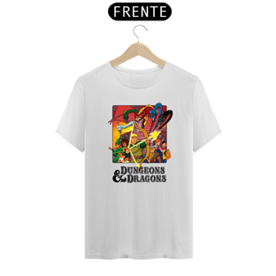 Nome do produtoCamiseta Caverna do Dragão logo preto varias cores