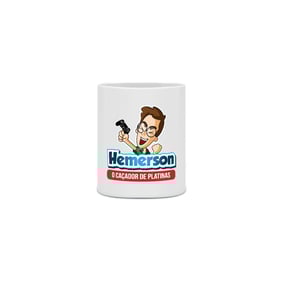 Caneca Basica Logo Hemerson o caçador de Platinas