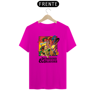 Nome do produtoCamiseta Caverna do Dragão logo preto varias cores