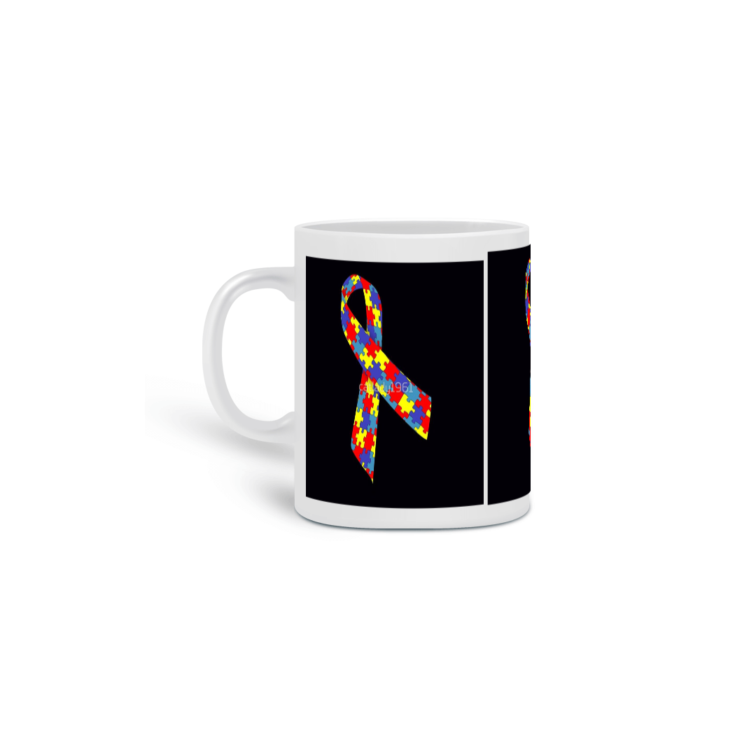 Nome do produto: caneca  Autismo com QRcode