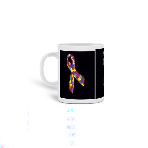 caneca  Autismo com QRcode