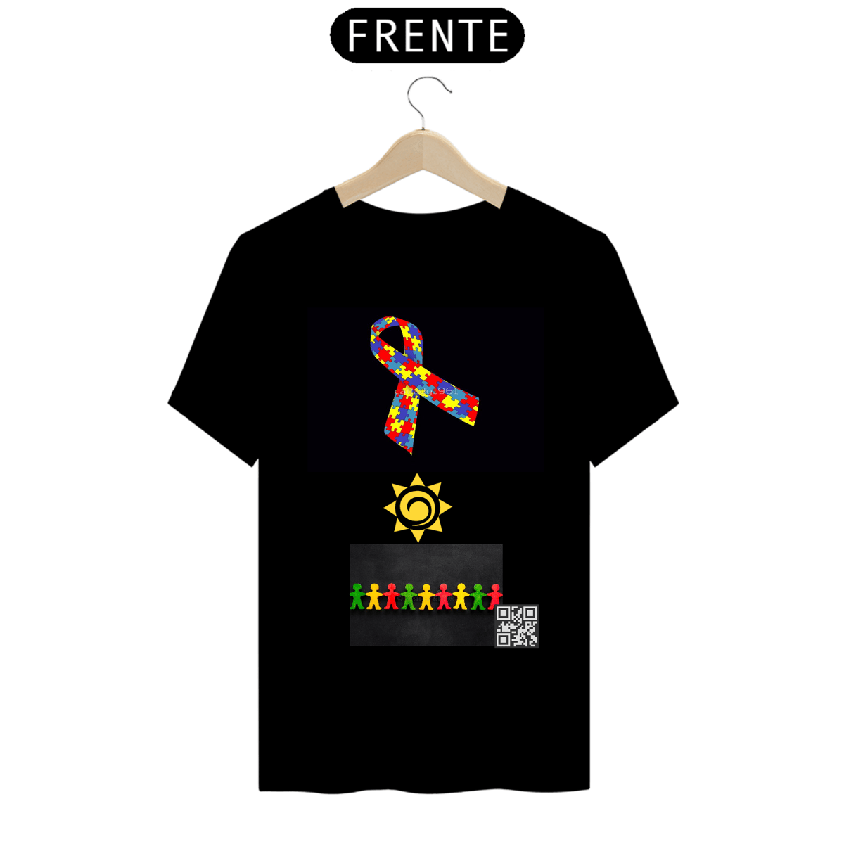 Nome do produto: camiseta autismo com QRcode