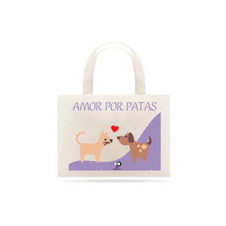 Nome do produto Bolsa Ecobag - Amor por patas cães e gatos