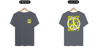 Nome do produto Camiseta Peace, Love, Unity