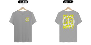 Nome do produto Camiseta Peace, Love, Unity